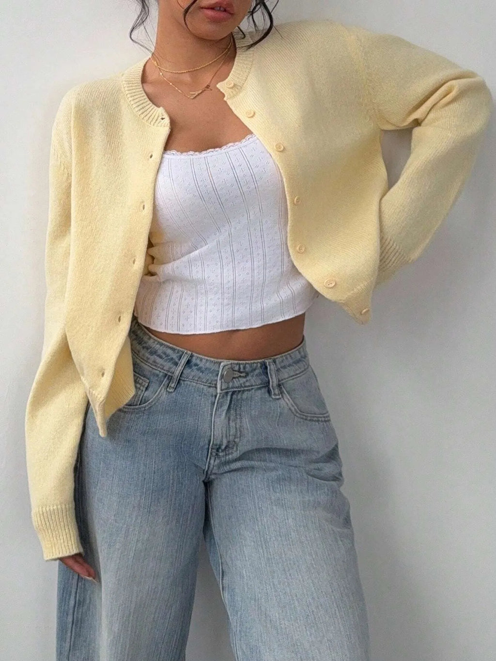 Women's Long Sleeve Knitted Cardigan Sweater