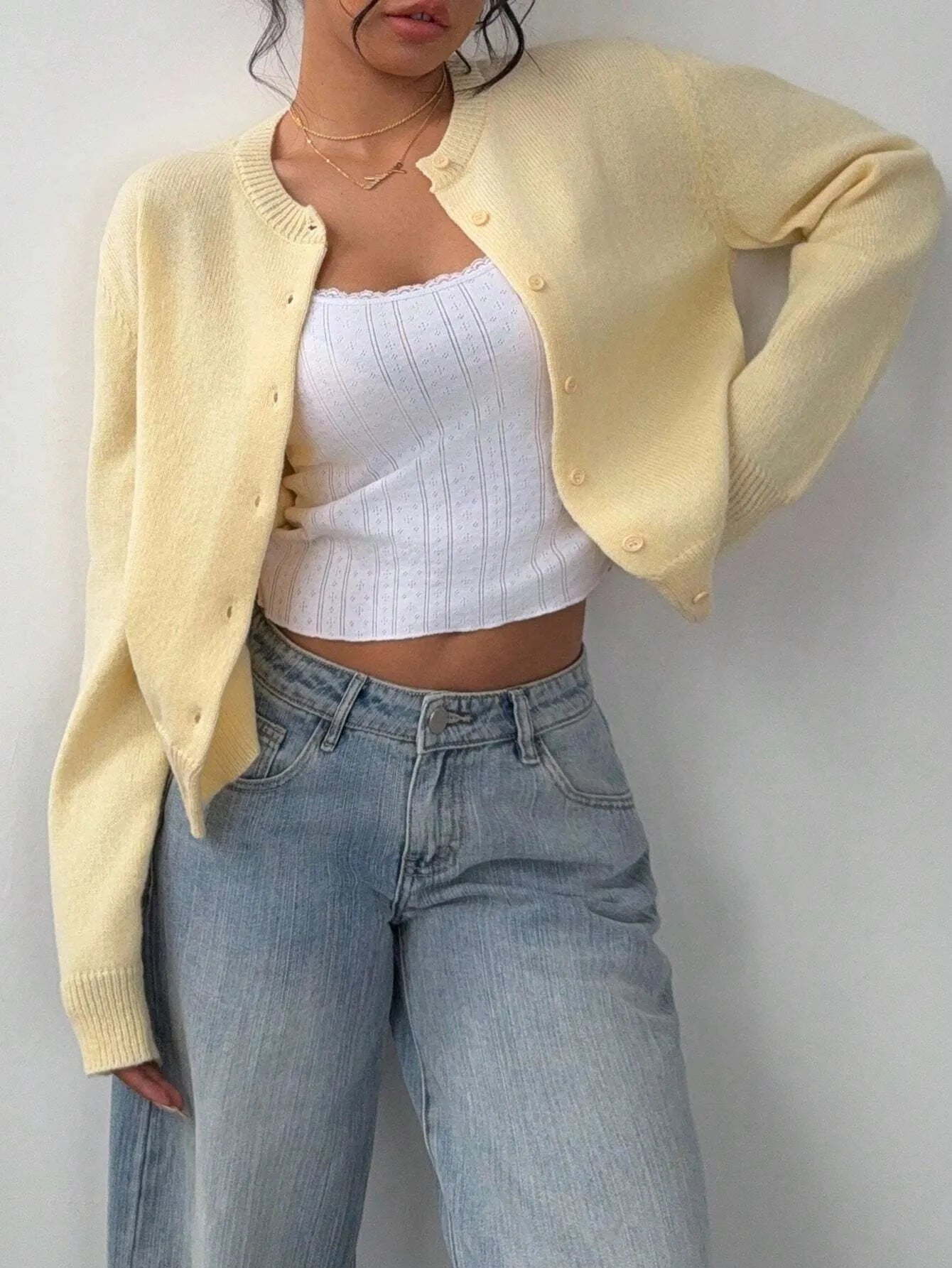 Women's Long Sleeve Knitted Cardigan Sweater