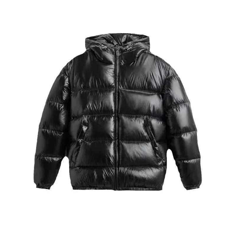 Men's Quilted Puffer Jacket with Sherpa Lining