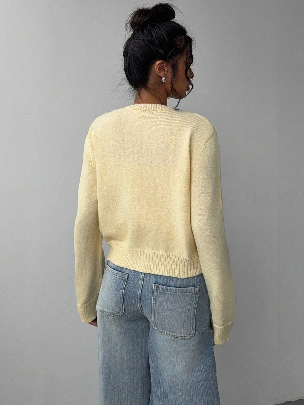 Women's Long Sleeve Knitted Cardigan Sweater