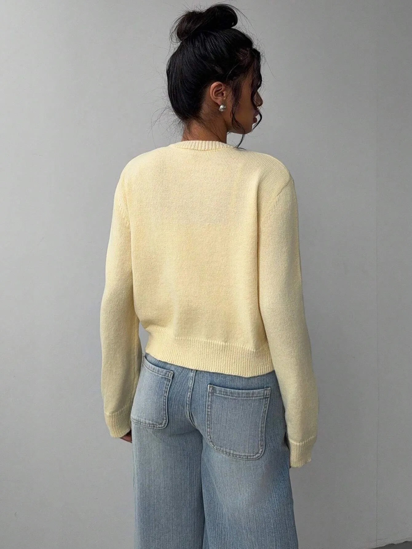 Women's Long Sleeve Knitted Cardigan Sweater