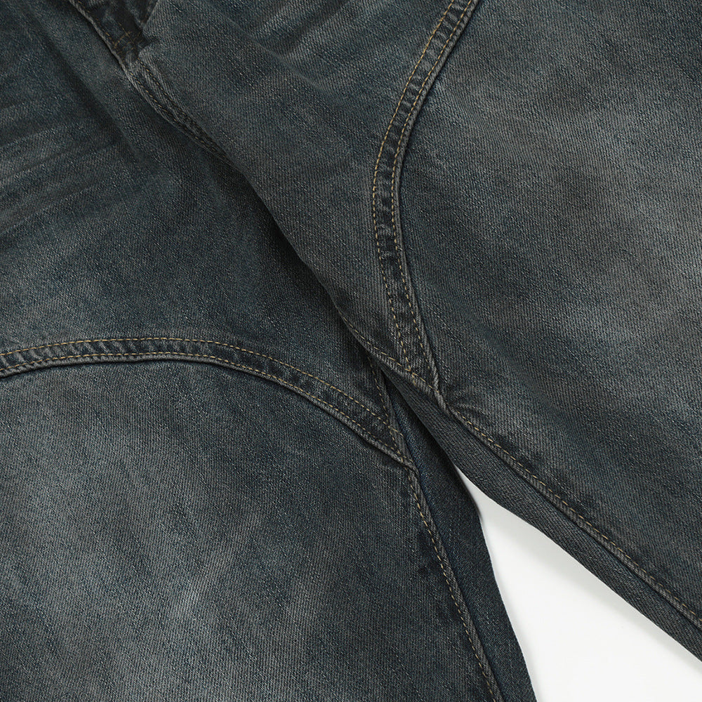 Men's Boot-Cut Denim Pants for Casual Comfort