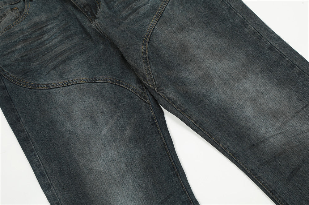 Men's Boot-Cut Denim Pants for Casual Comfort