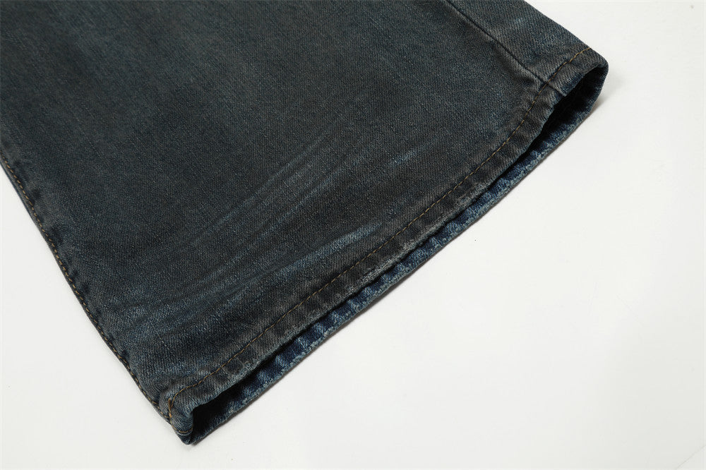 Men's Boot-Cut Denim Pants for Casual Comfort