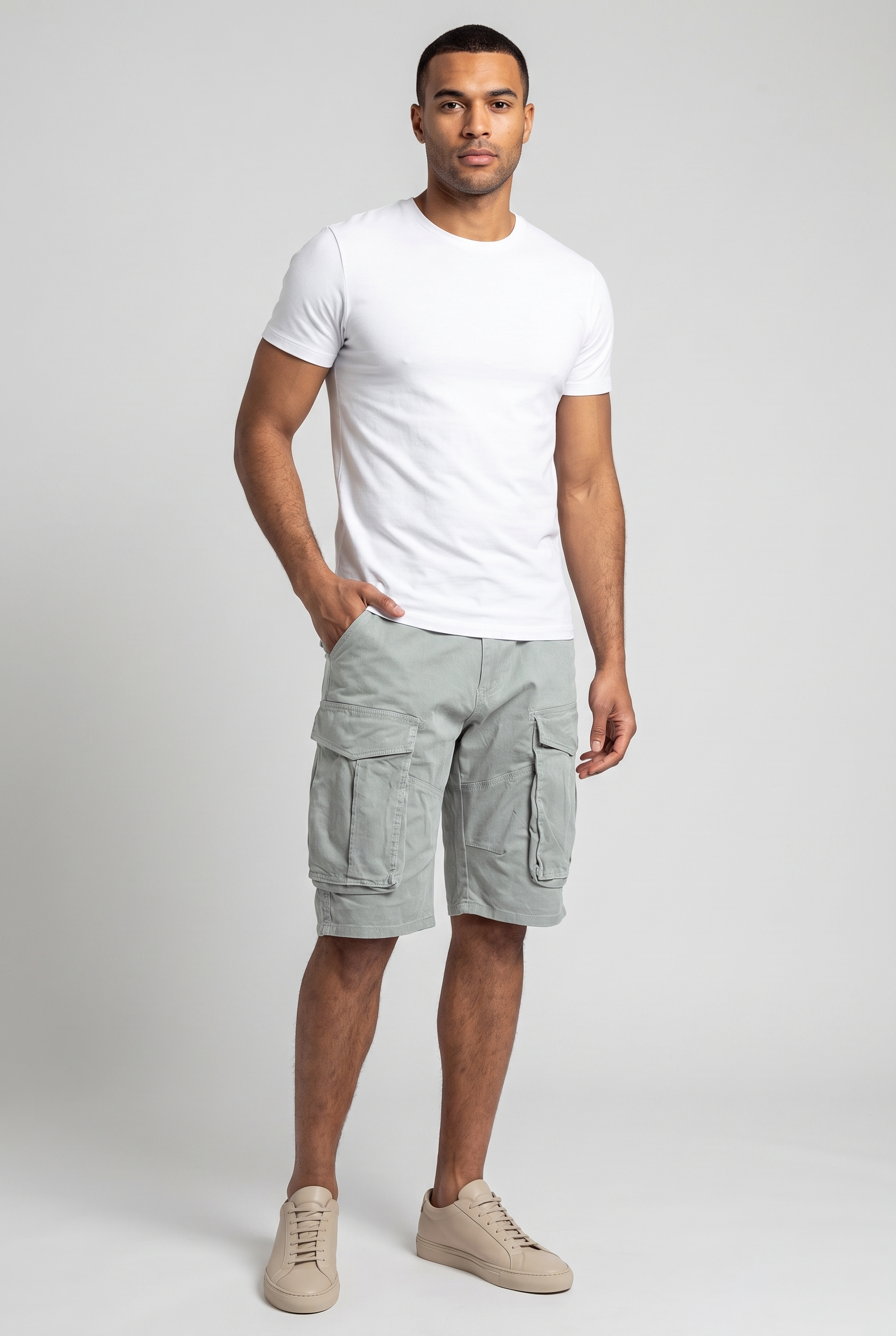 Men's Cargo Shorts - Casual Loose Fit with Pockets