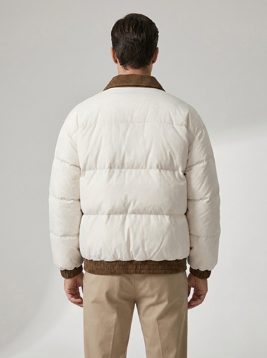 Men's Casual Puffer Winter Coat for Cold Weather