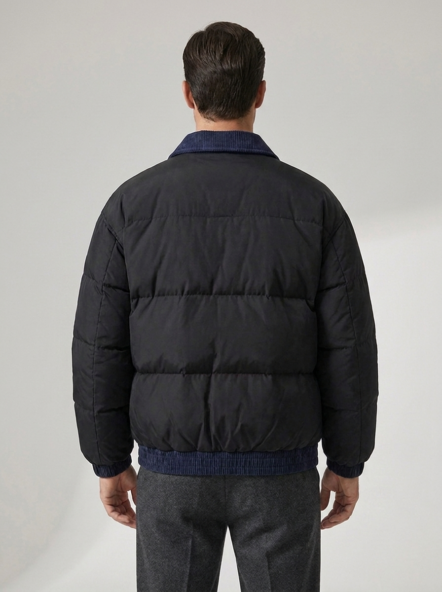 Men's Casual Puffer Winter Coat for Cold Weather