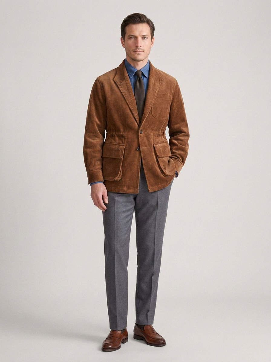 Men's Corduroy Casual Jacket