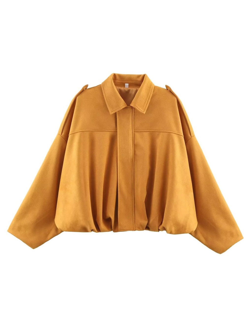 Women's Faux Suede Pilot Jacket Casual Zip-Up Coat