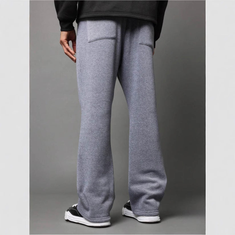Men's Flared Sweatpants with Adjustable Waistband