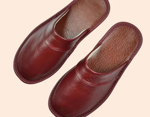 Men's Leather Moccasin Slippers for Comfort and Style