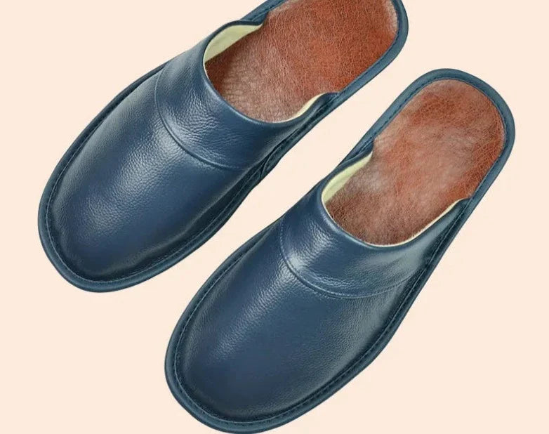 Men's Leather Moccasin Slippers for Comfort and Style