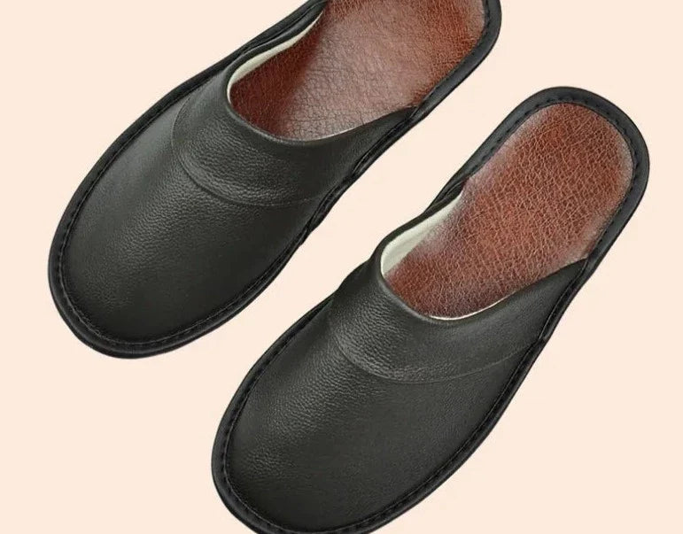 Men's Leather Moccasin Slippers for Comfort and Style