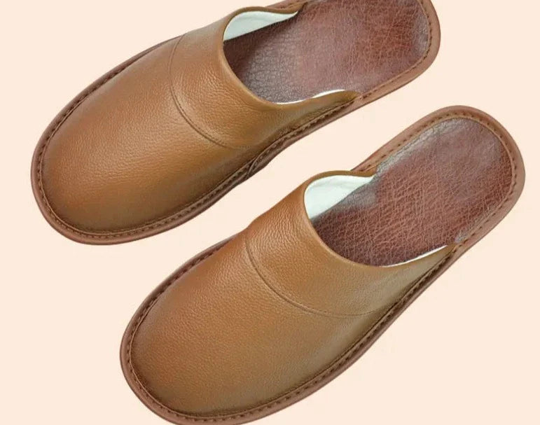 Men's Leather Moccasin Slippers for Comfort and Style