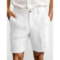 Men's Linen Chino Shorts for Summer Casual Wear