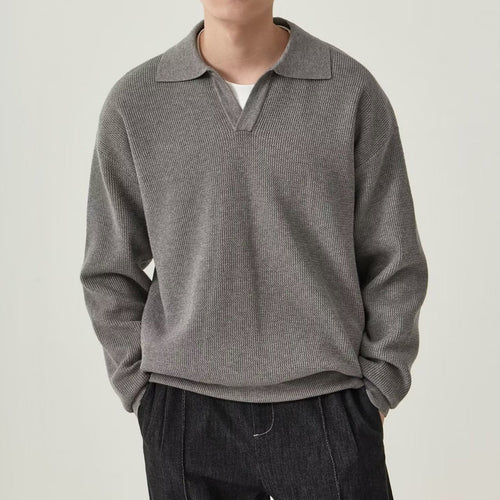 Men's Long Sleeve Polo Shirt - Casual Golf Shirts for Men