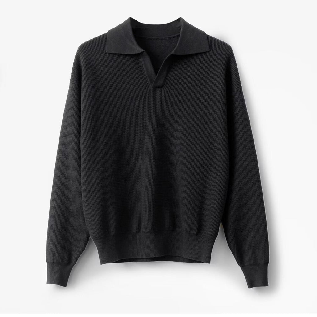 Men's Long Sleeve Polo Shirt - Casual Golf Shirts for Men