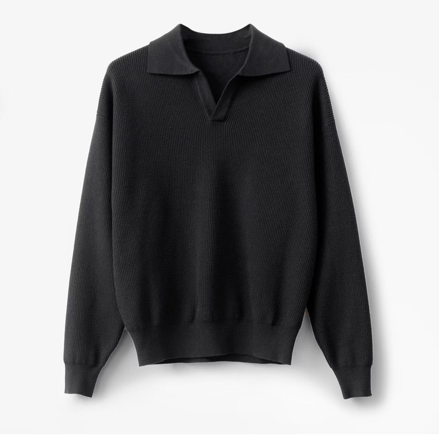 Men's Long Sleeve Polo Shirt - Casual Golf Shirts for Men