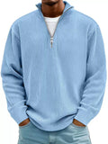 Men's Corduroy Quarter-Zip Sweater