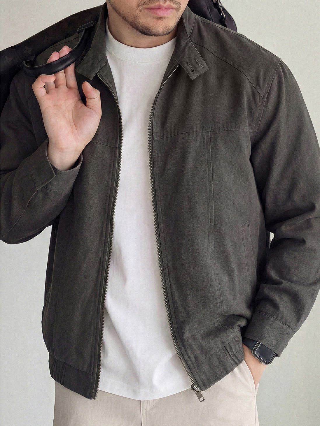 Men's Loose Casual Harrington Jacket