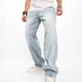 Men's Loose Wide Leg Straight Jeans for Casual Streetwear
