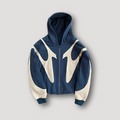 Men's Oversized Graphic Hoodie with Zipper
