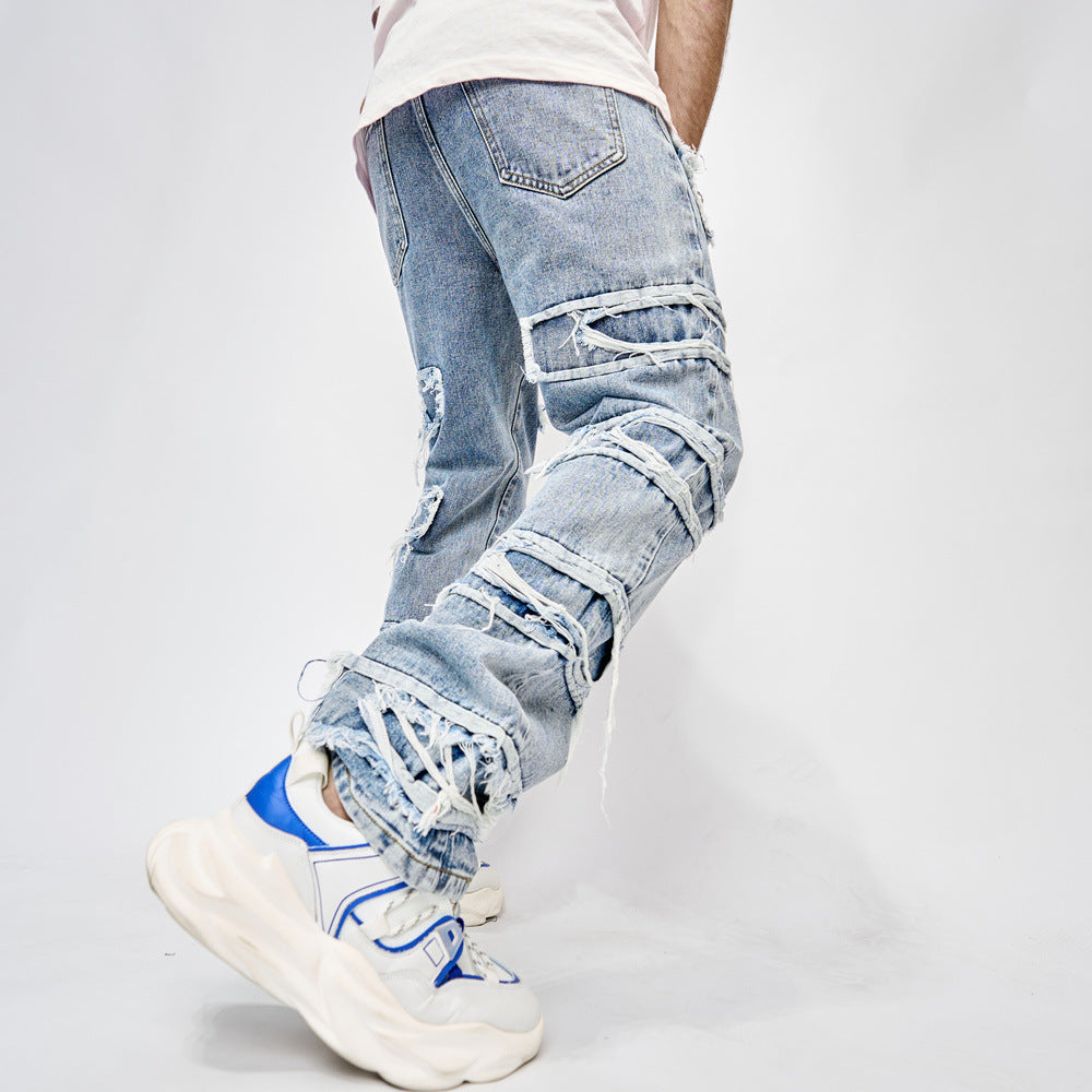 Men's Retro Denim Trousers