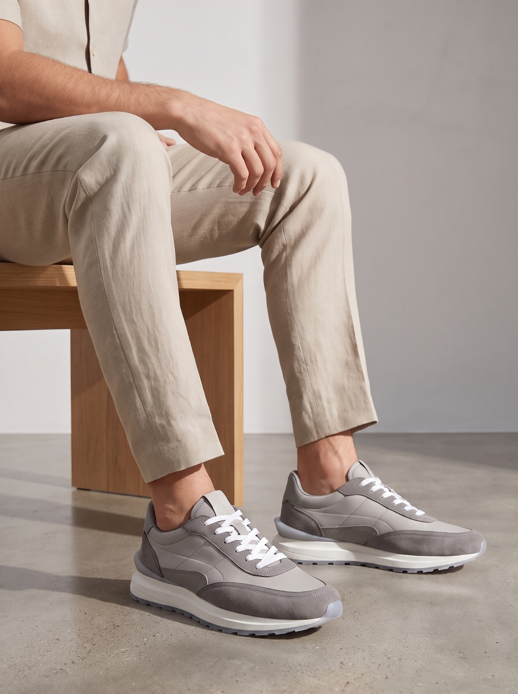 Men's Retro Platform Sneakers