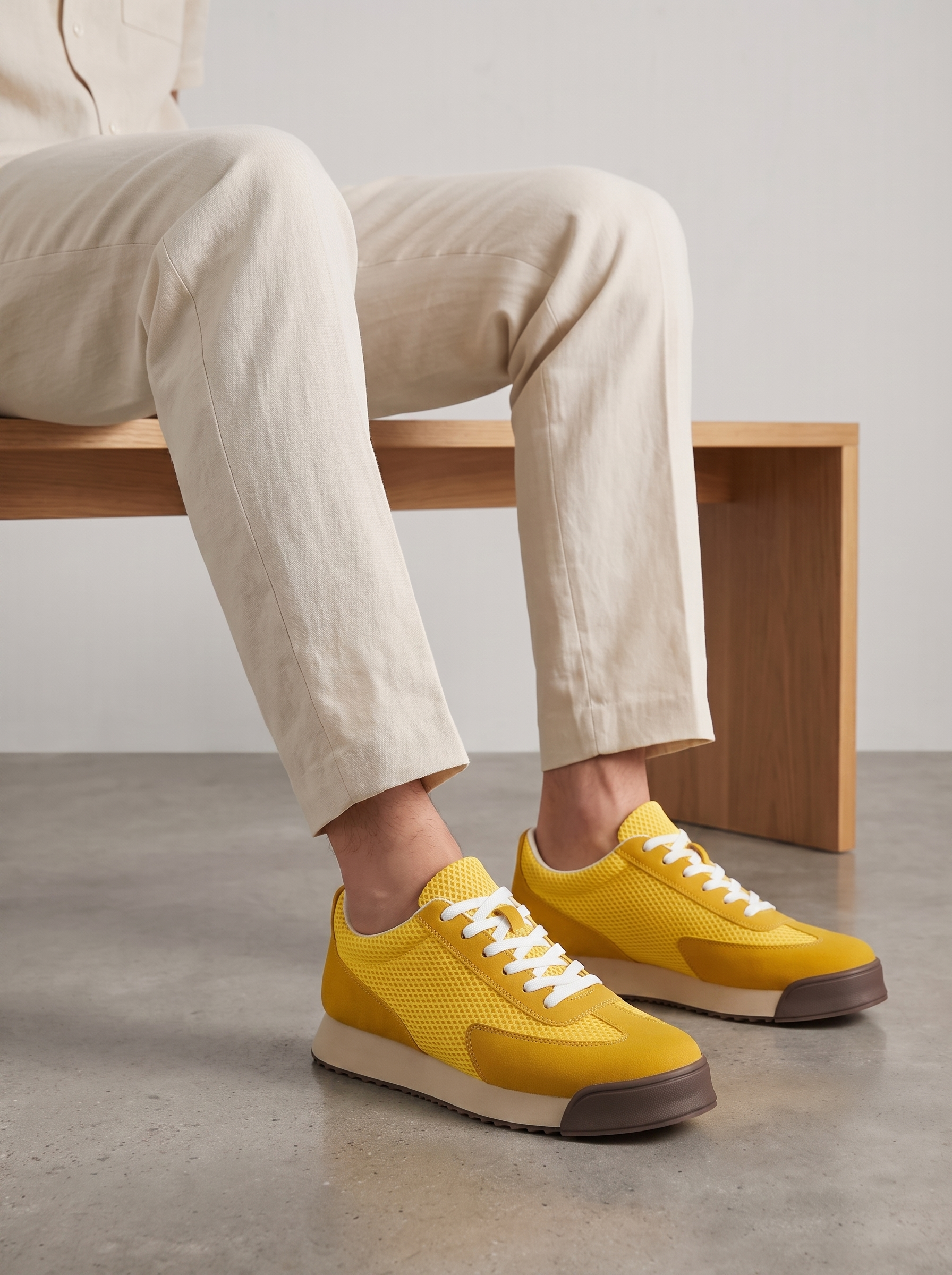 Men's Retro Thick Sole Sneakers