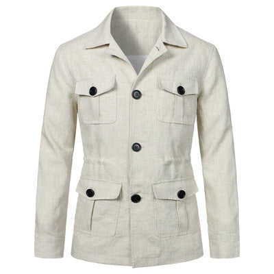 Men's Slim Fit Linen Jacket