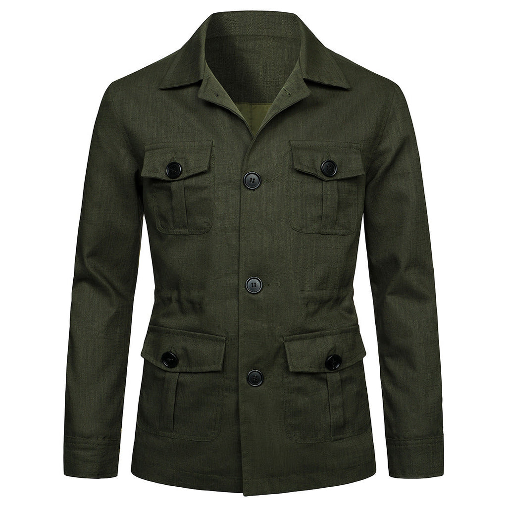 Men's Slim Fit Linen Jacket