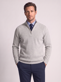 Men's Slim Fit Stand Collar Zipper Sweater