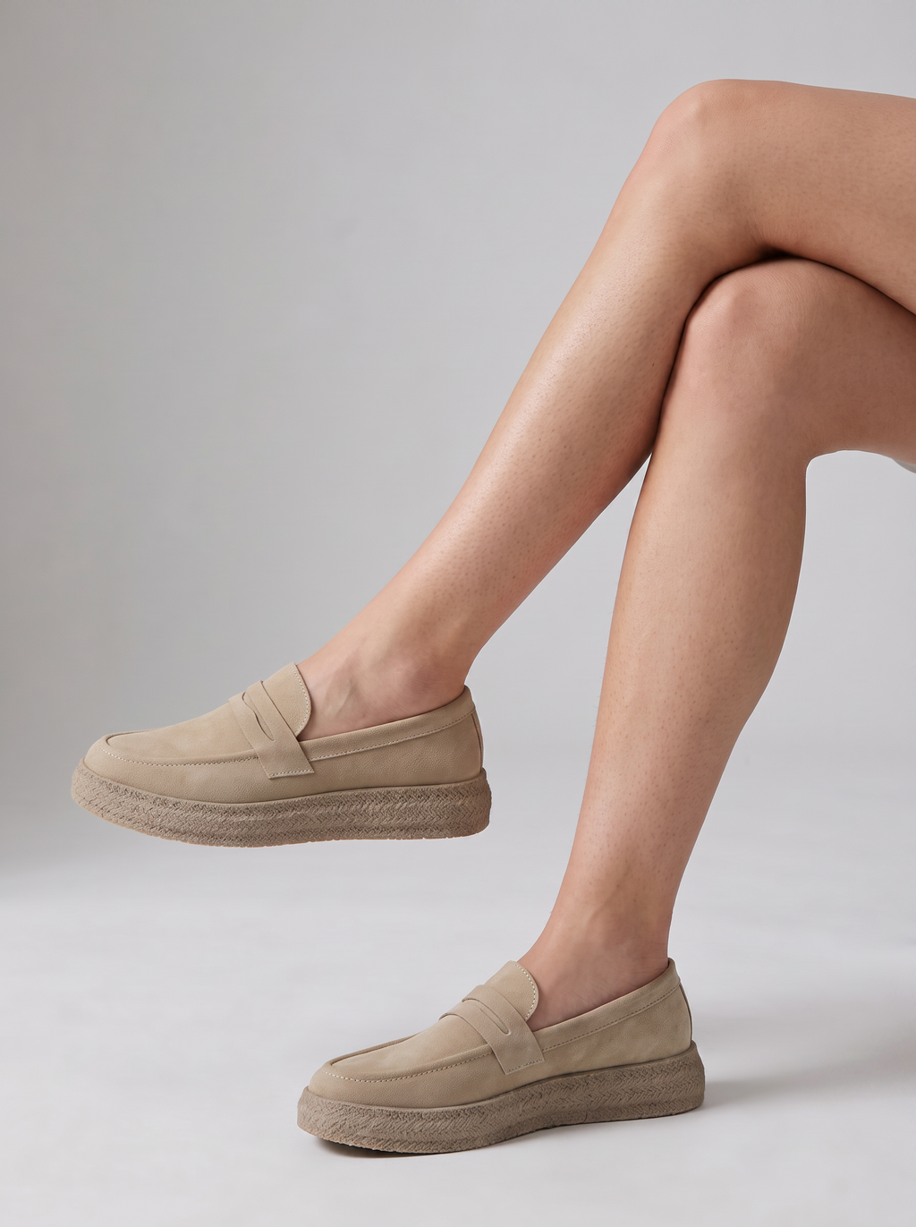 Men's Slip-On Loafers with Thick Comfort Sole