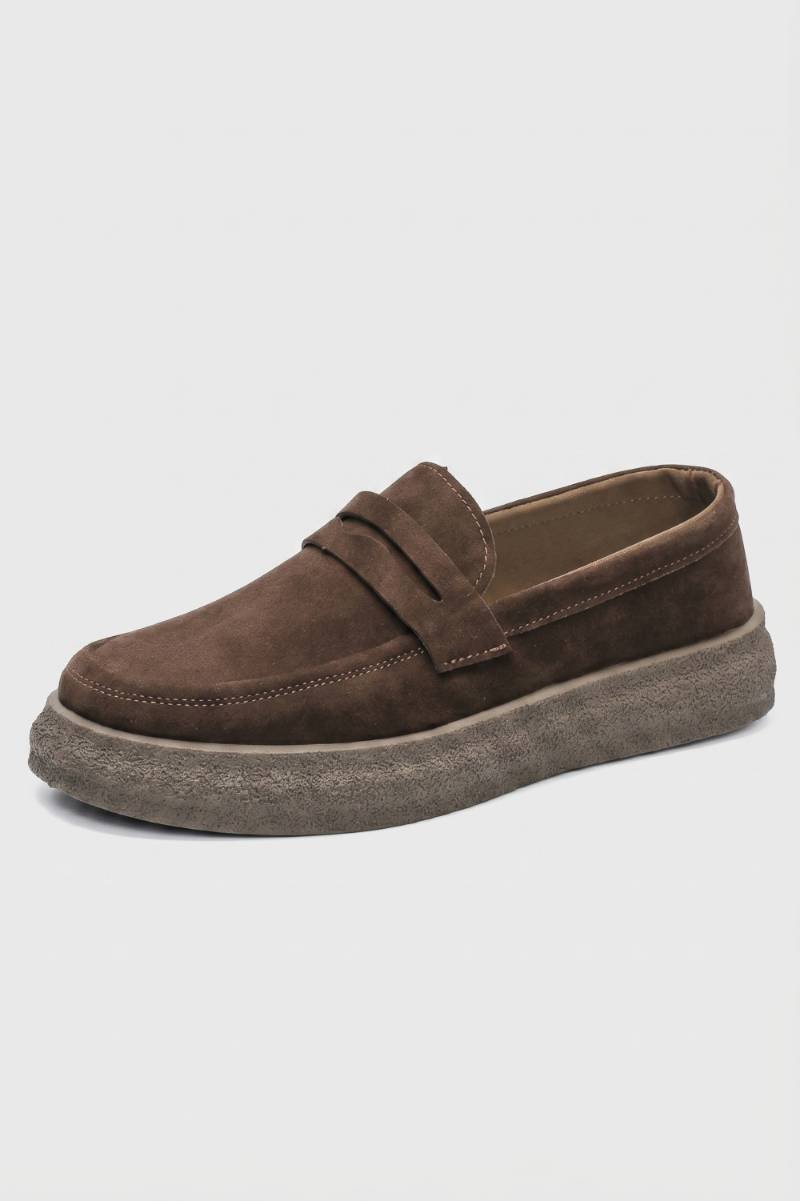 Men's Slip-On Loafers with Thick Comfort Sole