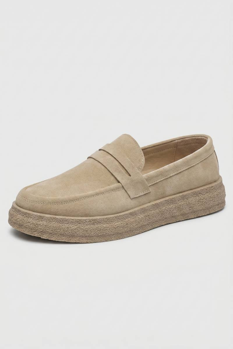 Men's Slip-On Loafers with Thick Comfort Sole