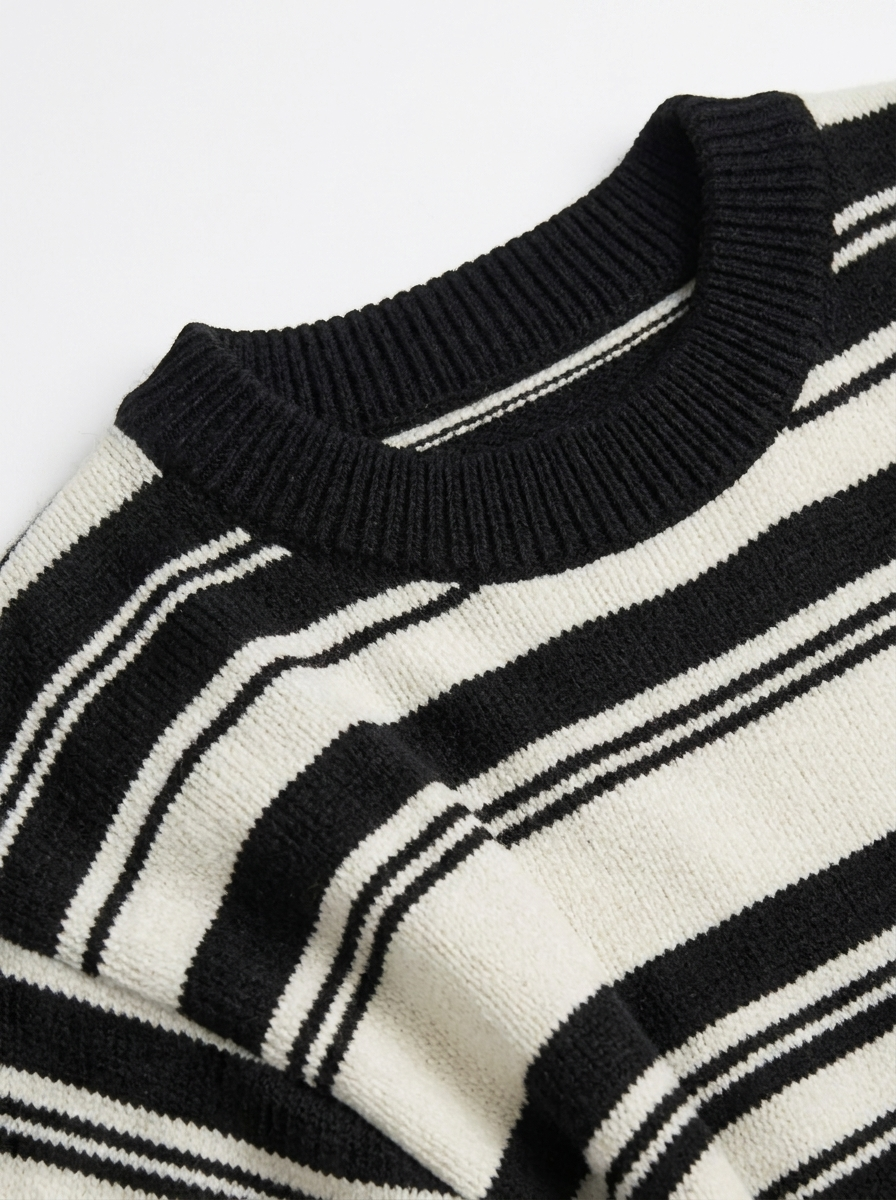 Men's Striped Pullover Sweater for Casual Wear