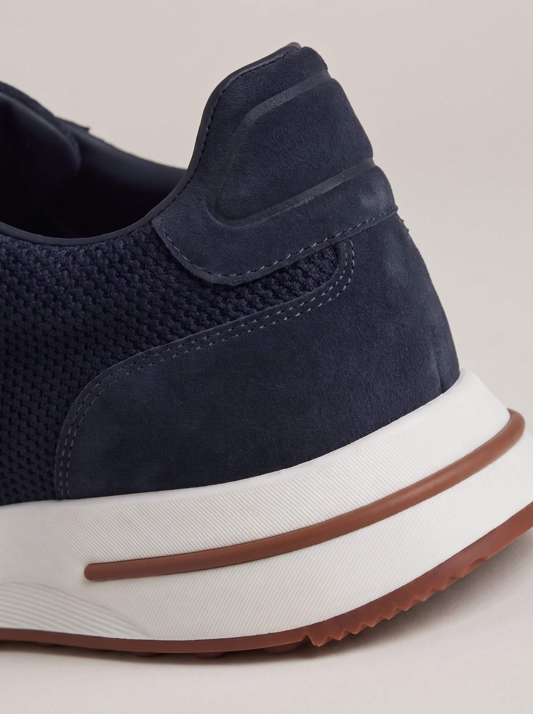 Men's Suede Casual Lightweight Trainers with Flat Platform Sole