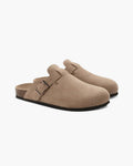 Suede Clogs with Ergonomic Footbed for Comfort