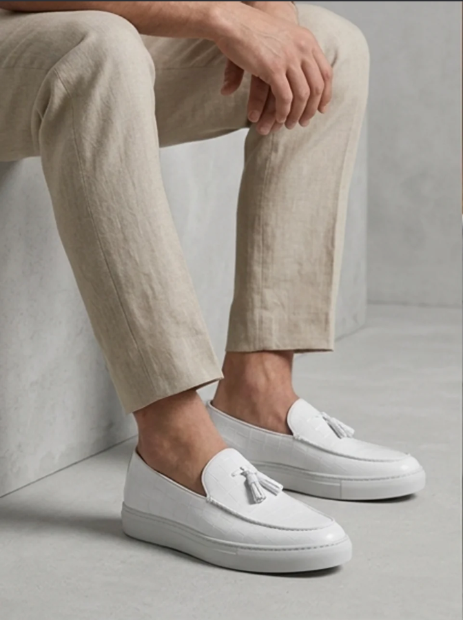 Men's Tassel Detail Slip-On Loafers