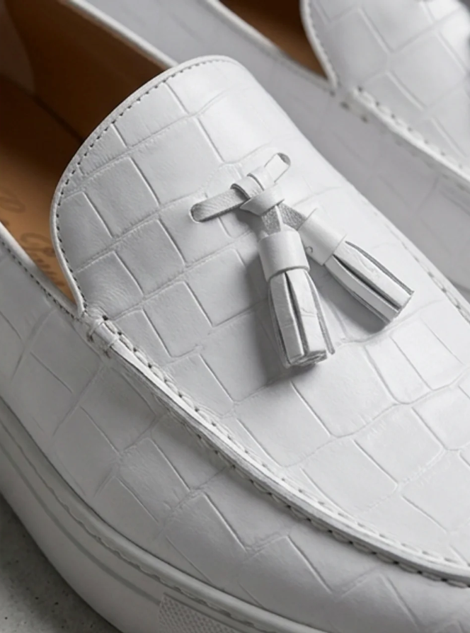Men's Tassel Detail Slip-On Loafers