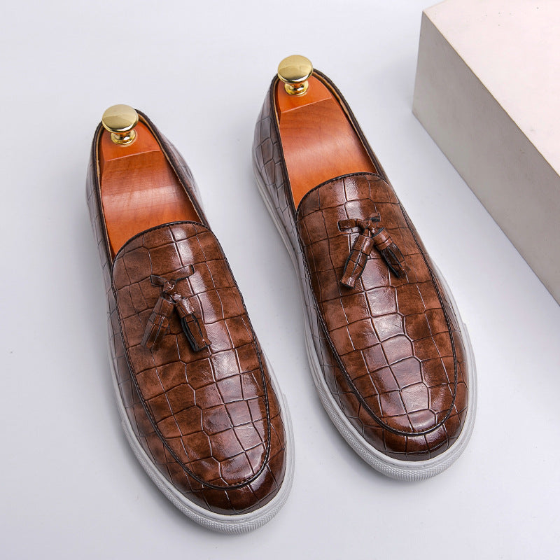 Men's Tassel Detail Slip-On Loafers