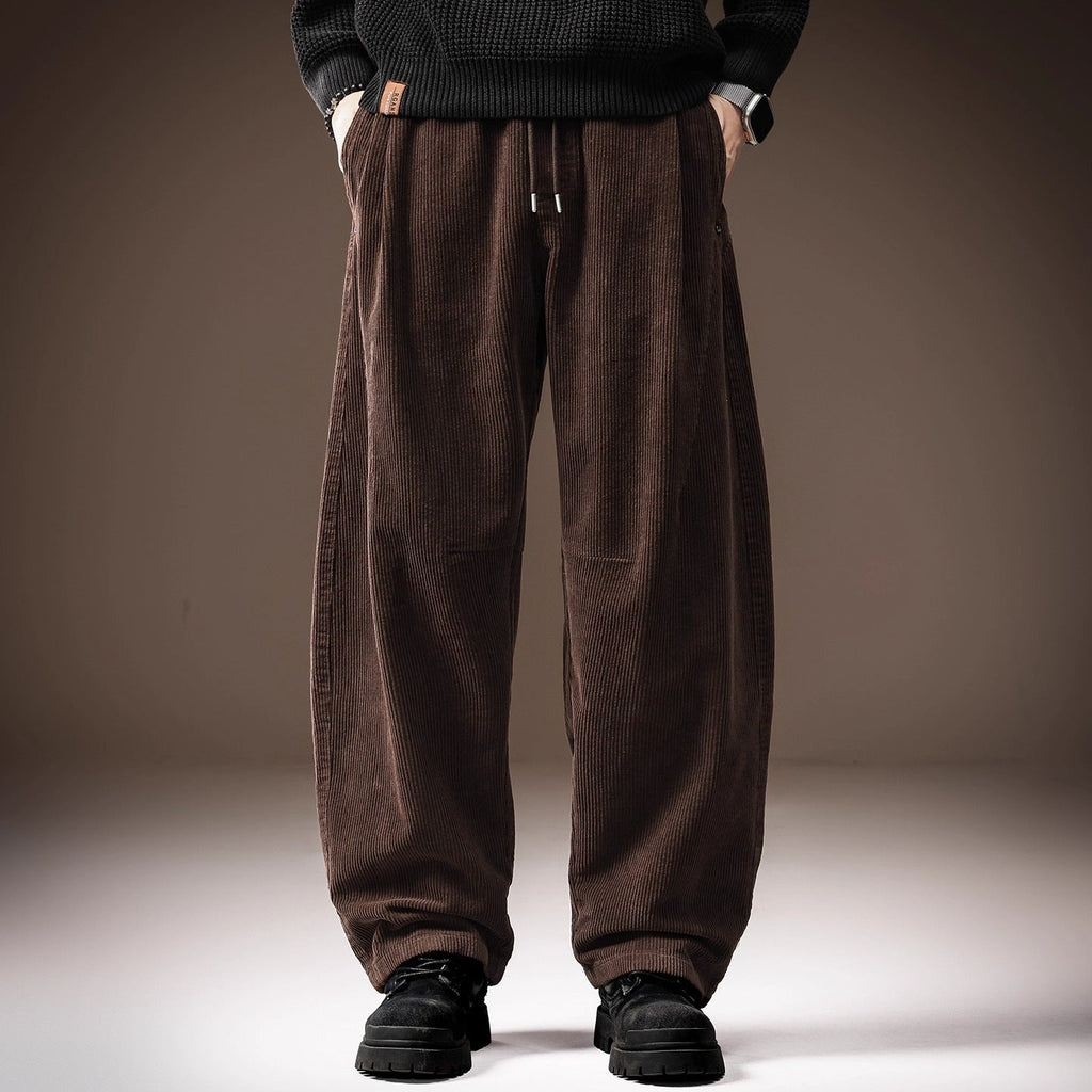 Men's Wide-Leg Casual Trousers