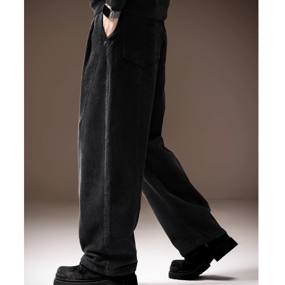 Men's Wide-Leg Casual Trousers
