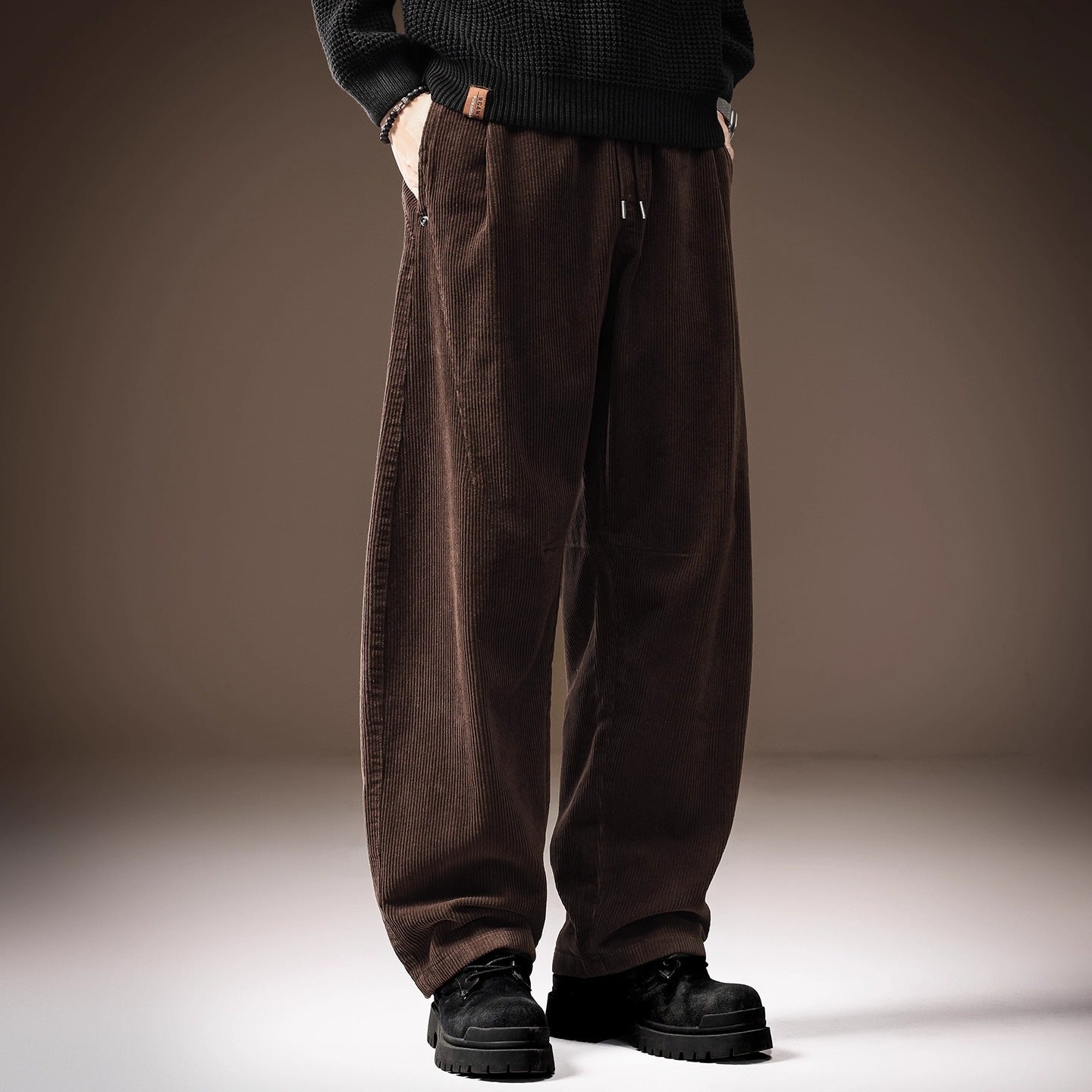 Men's Wide-Leg Casual Trousers