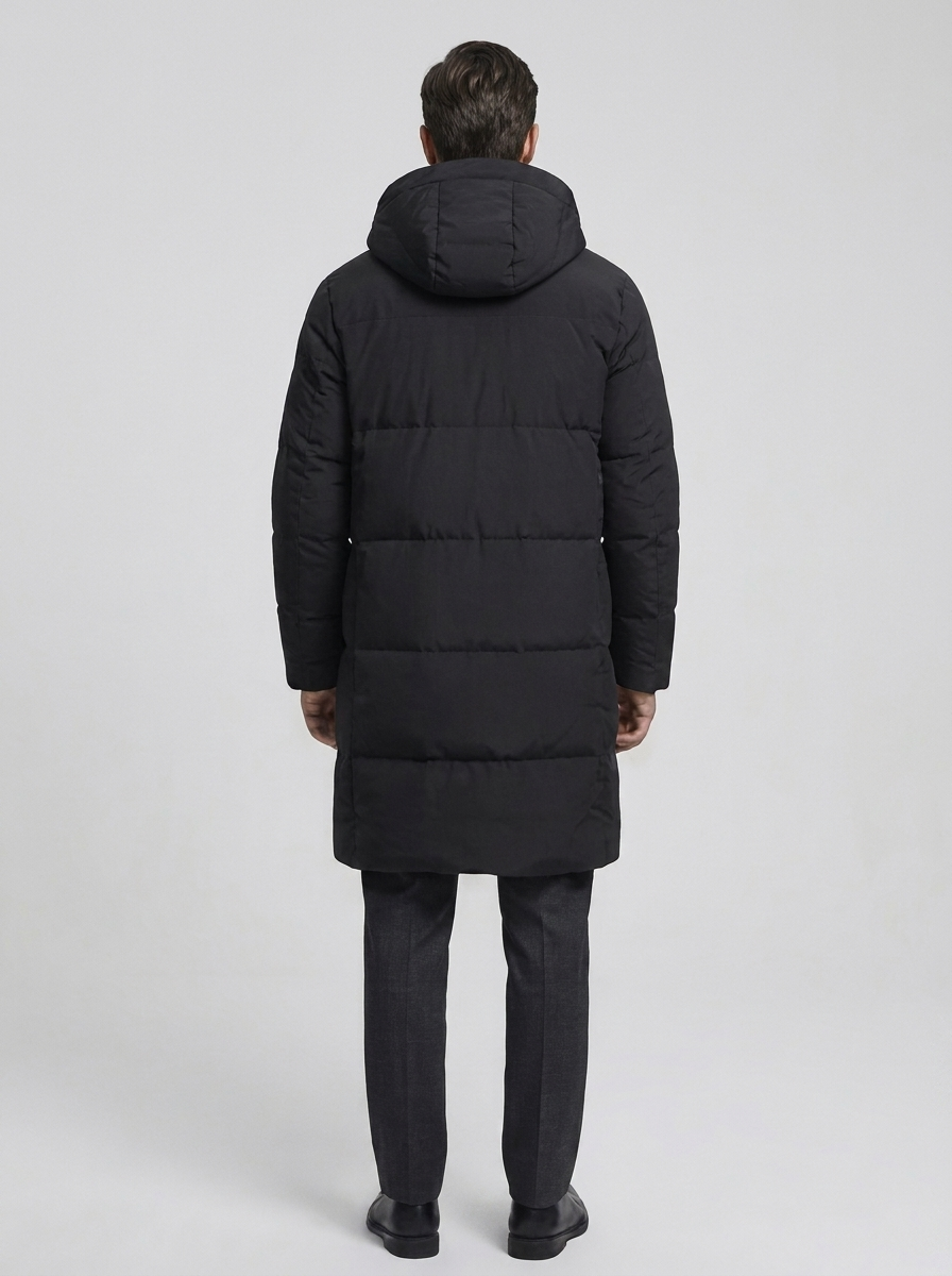 Men's Windproof Overknee Coat for Winter