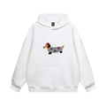 Oversized Dachshund Design Hoodie