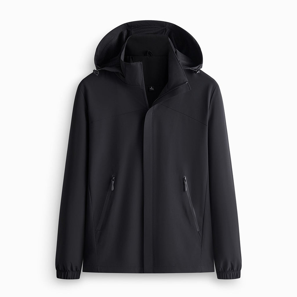 Water-Repellent Stretch Windbreaker Jacket