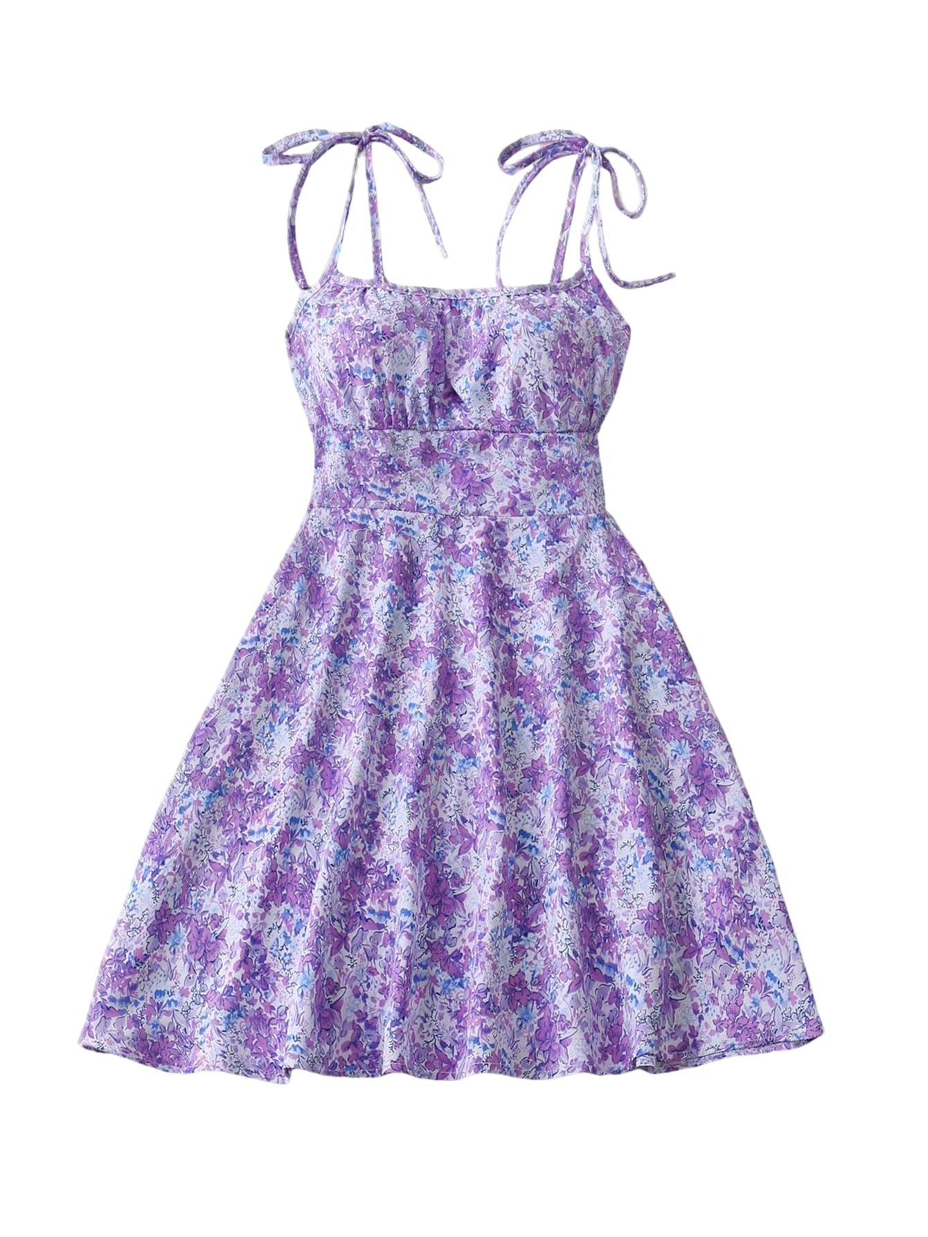 Women's A-Line Floral Print Summer Dress