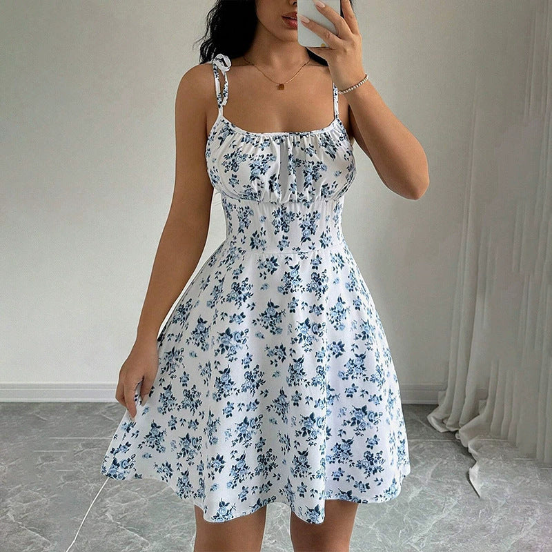 Women's A-Line Floral Print Summer Dress
