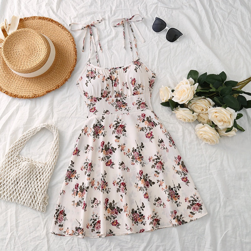 Women's A-Line Floral Print Summer Dress